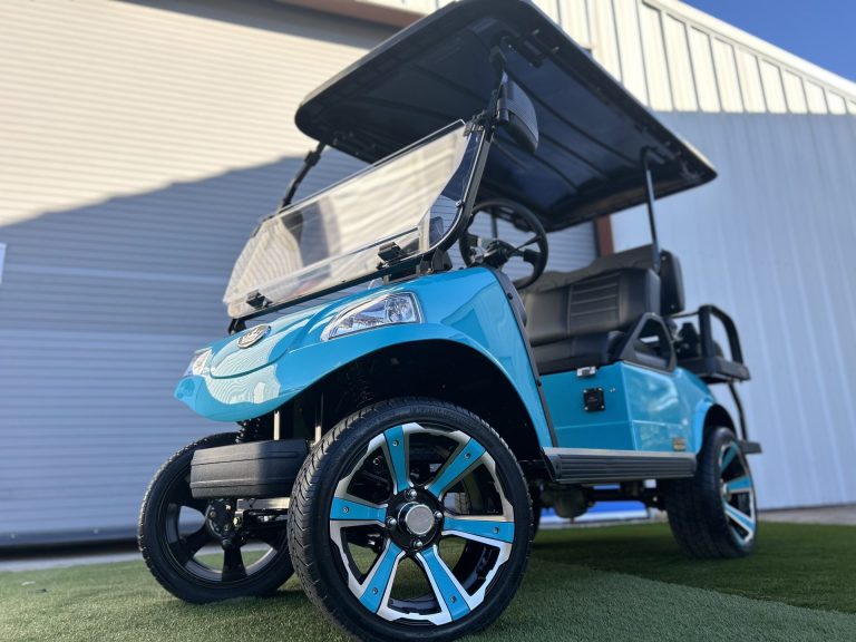 New Classic 4 Plus LITHIUM Powered Golf Cart! Sky Blue Edition! Street Ready! 0% Financing!