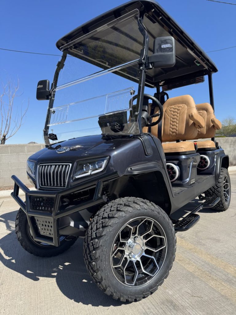 2025 LITHIUM Street Ready Golf Cart, Fully Loaded Evolution Black Maverick 4 PLUS with Carplay! 0% Financing!- Phoenix
